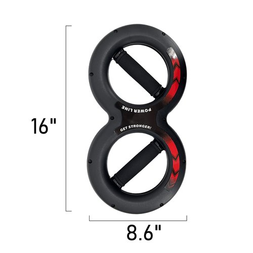 Gespann Multifunctional 8 Shape Twister Arm Exerciser Home Gym Workout Equipment Forearm Strengthener Hand and Wrist Strength Trainer (Black Grip, 30 kg)