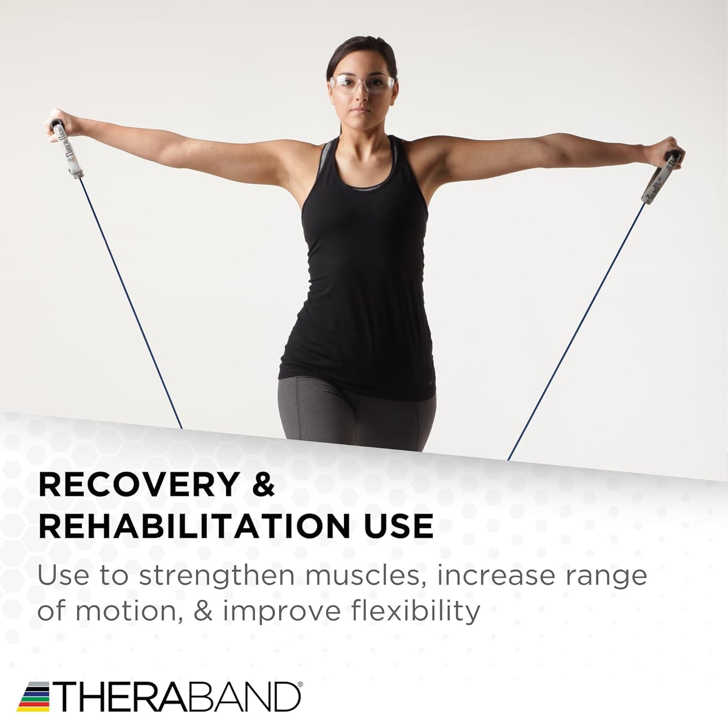 THERABAND Latex Resistance Tubing, Green, Heavy, Level 3, 25 ft Roll, Professional Grade for Upper and Lower Body Workouts, Cut-to-Length, Color-Coded Resistance Levels