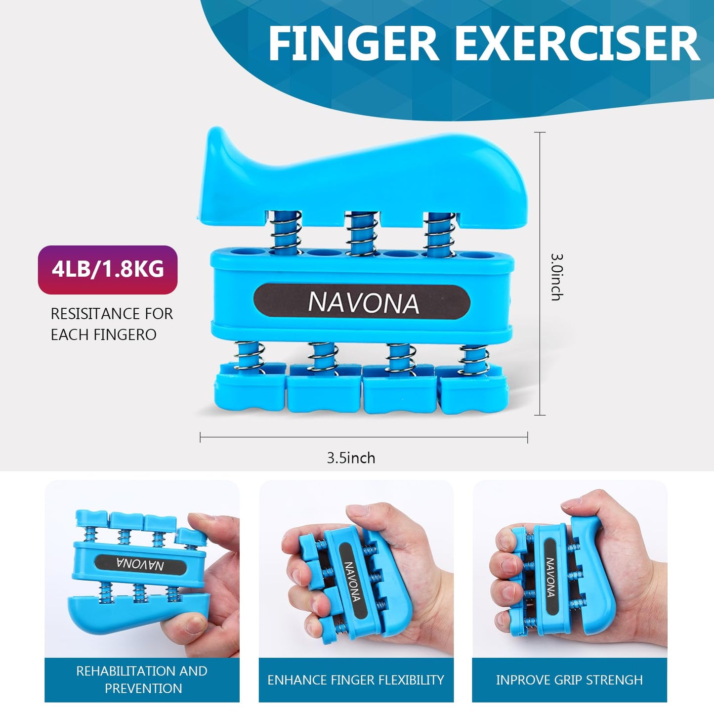 13 PCS Grip Strength Trainer Kit, Hand Gripper Strengthener, Forearm Strengthener, Finger Strengthener, Finger Exerciser, Stress Relief Ball, Forearm Workout Ring for Muscle Building and Injury Recover