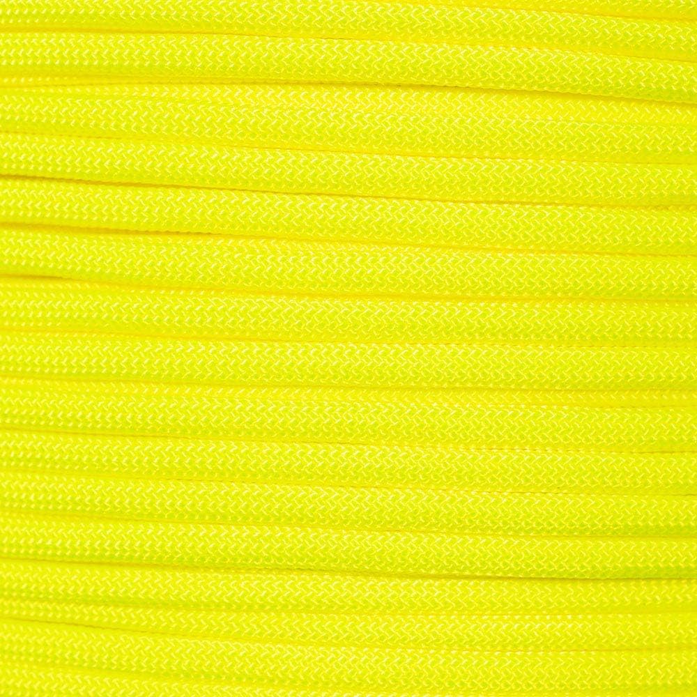 Type III 550 Paracord – 7 Strand Core – Parachute Cord, Nylon Commercial Paracord, Survival Cord – Available in Multiple Neon Colors and Various Lengths