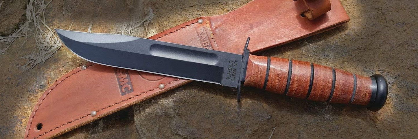 KA-BAR Full Size US Marine Corps Fighting Knife, Straight