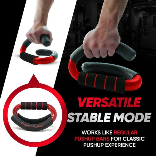 Legend Pushup Bars – Advanced Wrist-Friendly Push-Up Handles for Muscle Growth & Faster Results