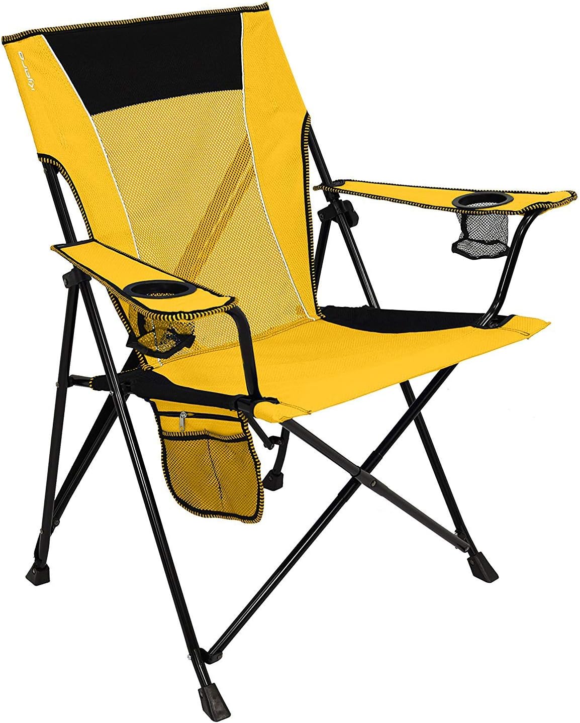 Kijaro Portable Camping Chairs - Enjoy the Outdoors with a Versatile Folding Sports Chair for Outdoor & Lawn - Dual Lock Feature Locks Position – Hallet Peak Gray