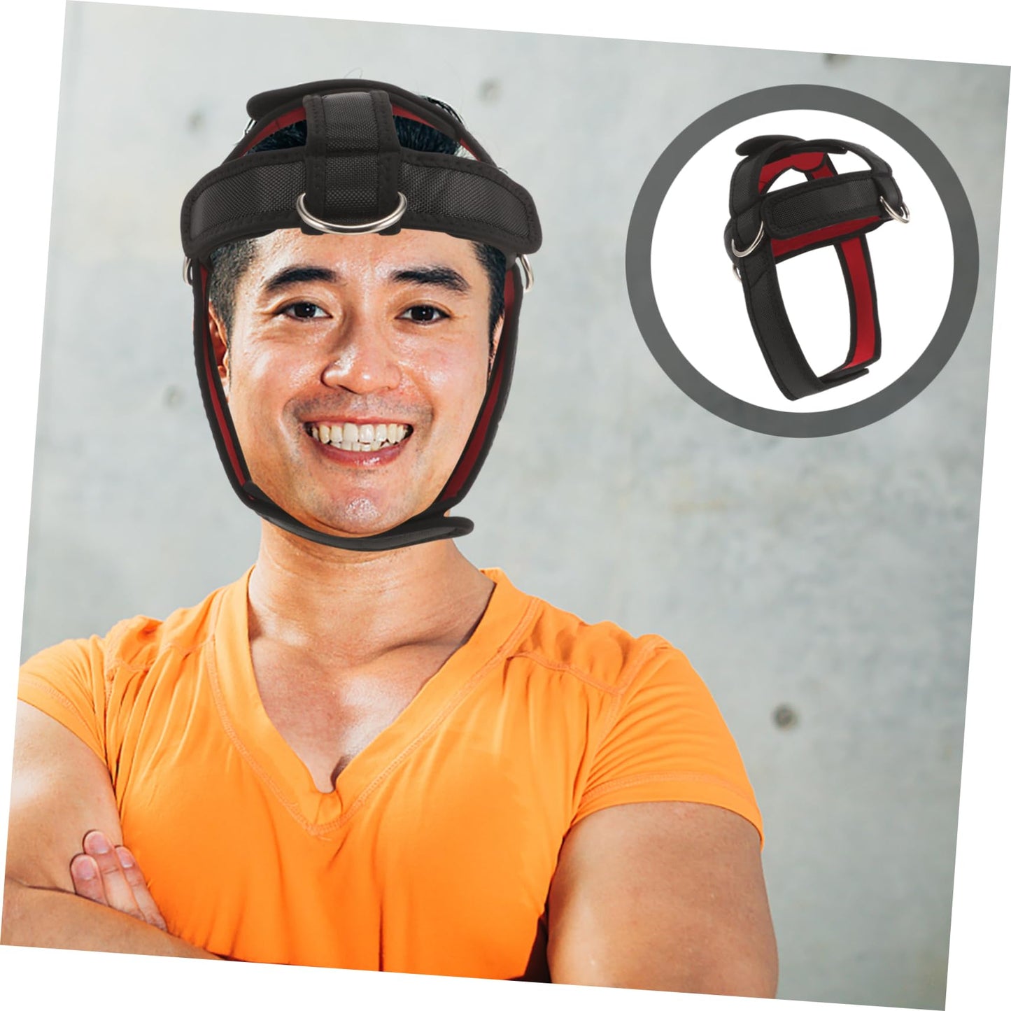 Kisangel Neck Harness Adjustable Neck Training Strap Heavy Duty Weight Lifting Strap Exerciser Strength Training Fitness Equipment