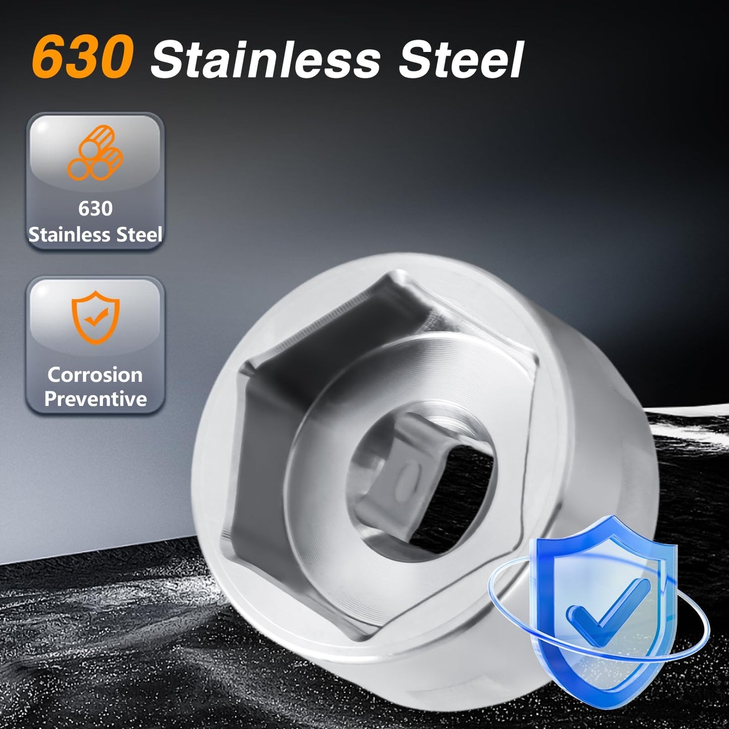 EVRBUL 26mm Bike Fork Topcap Socket Tool 3/8" Ratchet Drive Compatible with Fox 32 Series and Some 34 Series Mountain Bike Fork Topcap Nuts