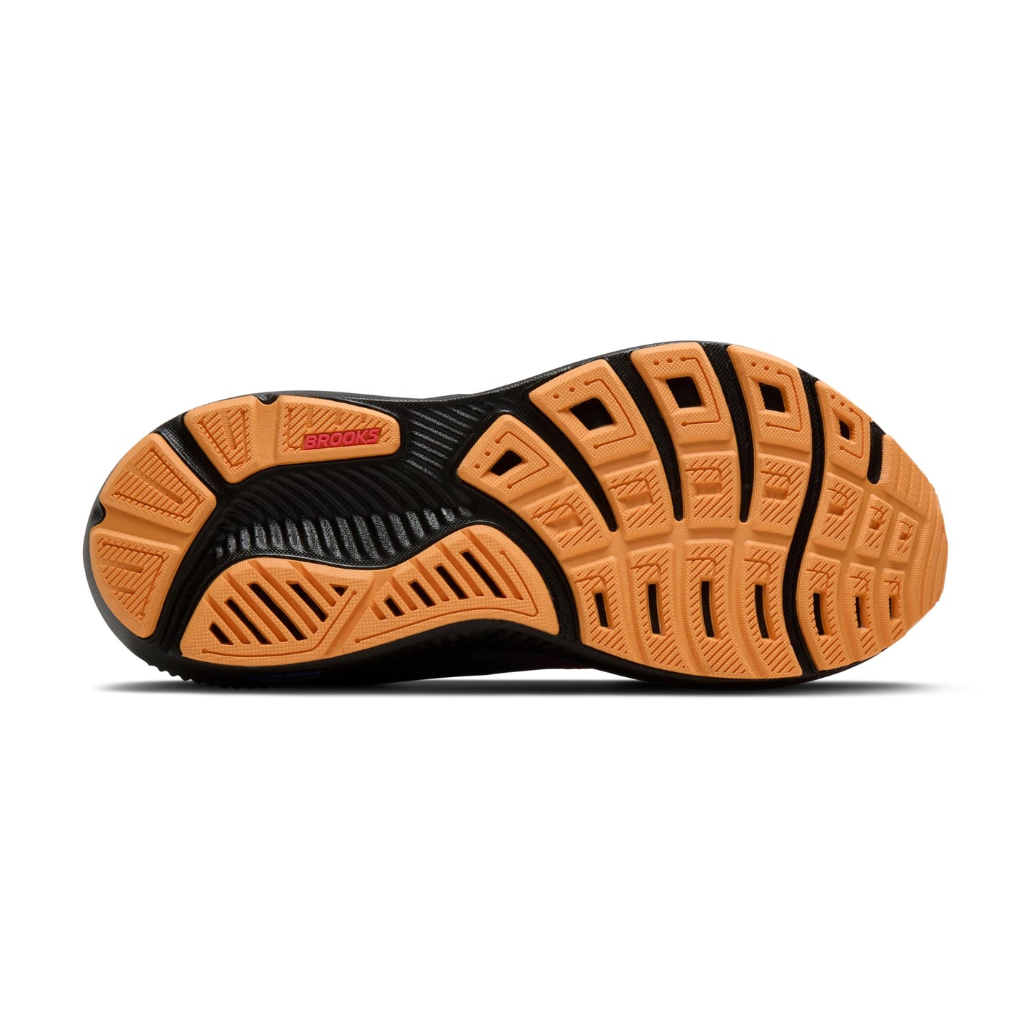 Brooks Women’s Ghost 17 Neutral Running Shoe - Night/Blue/Papaya - 13 Medium