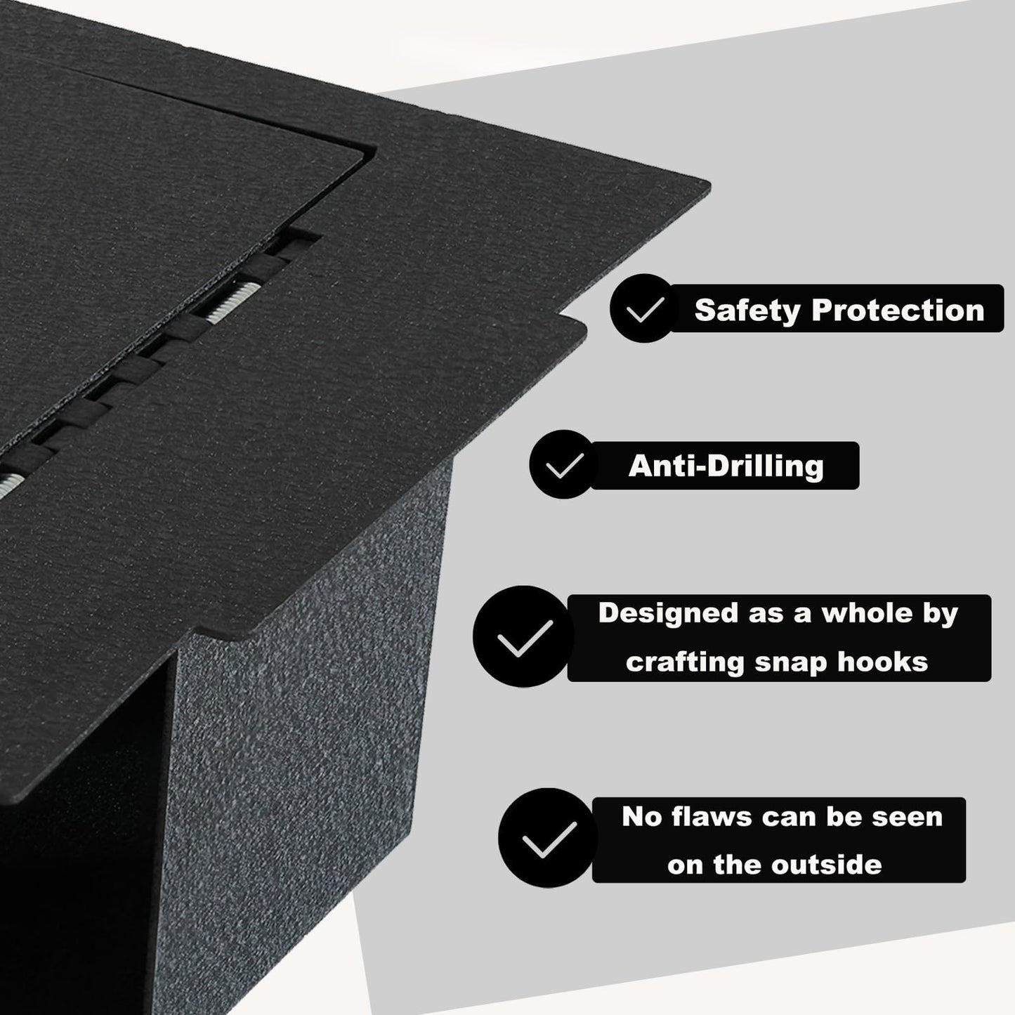 Center Console Safe Vault - KEREN Console Gun Safe Box Compatible with Tesla Model Y 2021-2024, Electronic Number Lock