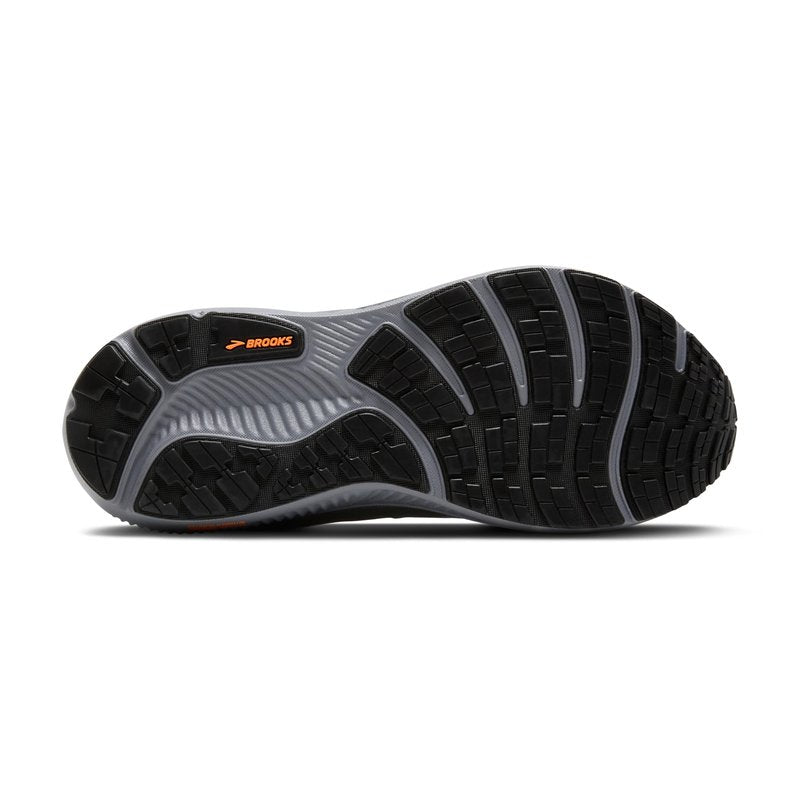 Brooks Men’s Ghost 17 GTX Waterproof Supportive Running & Walking Shoe - Smoke/Primer Grey/Orange - 12 Medium