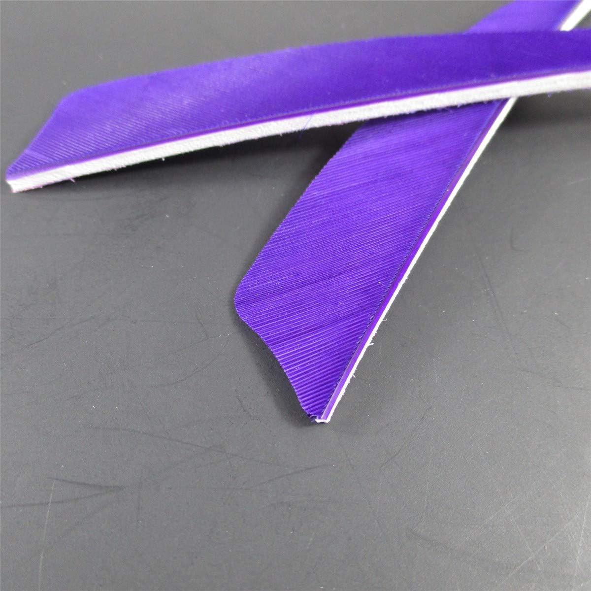 Letszhu Archery Arrows Feather Fletching 4 Inch Real Turkey Vanes for Hunting Target Shooting (25 Pack)