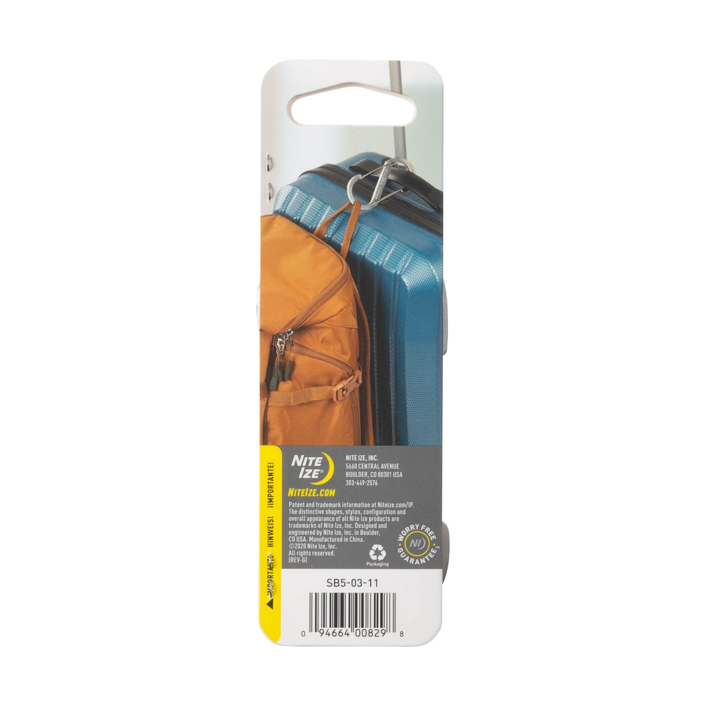 Nite Ize S-Biner Stainless Steel Dual Carabiner - Multi Purpose Dual Carabiner Clip - Great for Camping Supplies & Hiking Essentials - Secure Key Holder - Size 5, Stainless Steel (4 Pack)