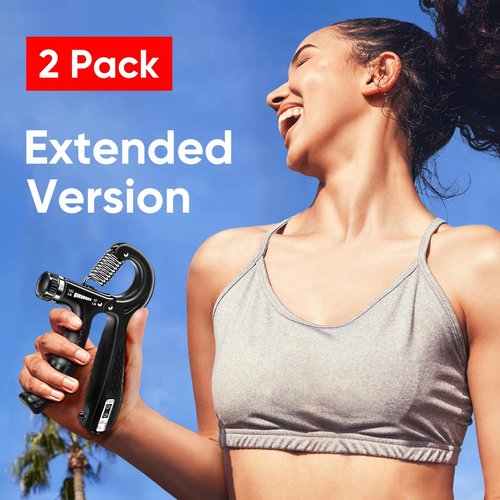 HiKeep Grip Strength Trainer Kit (2 Pack), Forearm Strengthener, Hand Grip Gripper Strengthener, Fitness Exercise Workout Equipment, Hand Strengthening Devices, Forearm Exerciser, Finger Strengthener