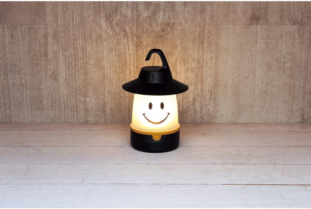 Smile LED Lantern: Portable Night Light Camping Lantern For Kids (Hibiscus),Red