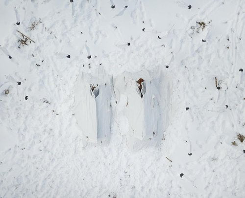 ALPS OutdoorZ Zero-Gravity Blind Snow Cover - UV-Reflective Hunting Blind Cover for Zero Gravity Layout Blind, with Stubble Straps for Concealment and Flag Door Ports