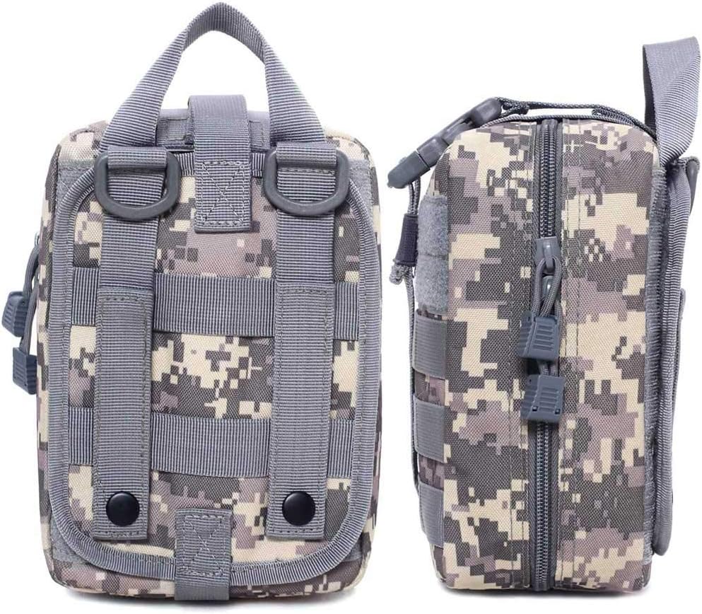 1000D Molle Ifak Pouch Rip Away, Tactical Tear Away Medical Pouch Empty, Military First Aid Pouch Bag Only for Camping Hiking Travel