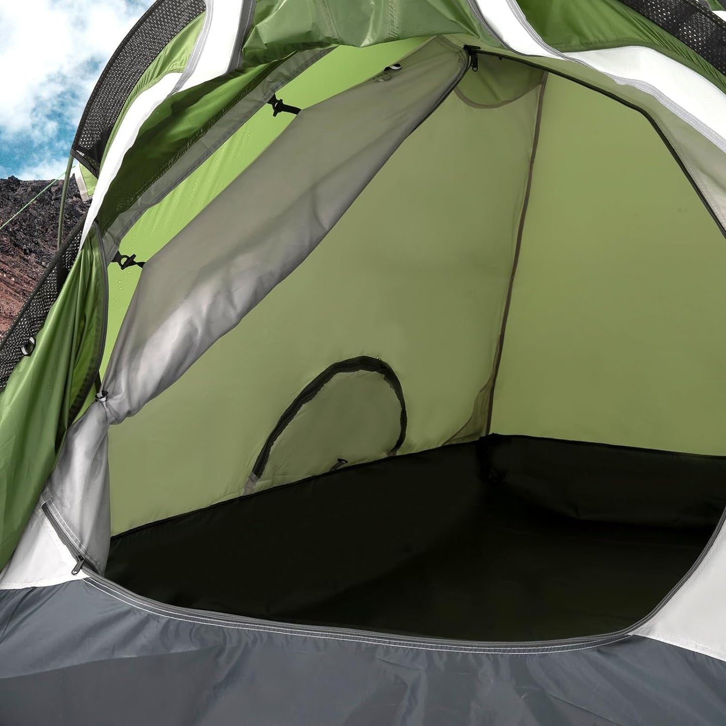 Geertop Portable 2 Person 4 Season Tent Waterproof Backpacking Tent Double Layer All Weather for Camping Hiking Travel Climbing Mountaineering - Easy Set Up