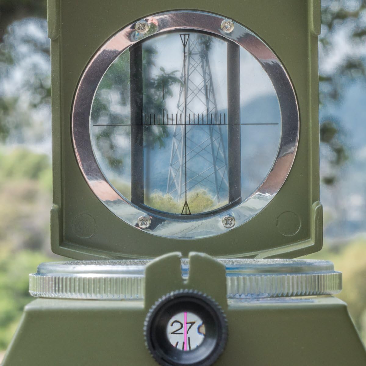 SE Military Lensatic and Prismatic Sighting Survival Emergency Compass with Pouch - CC4580