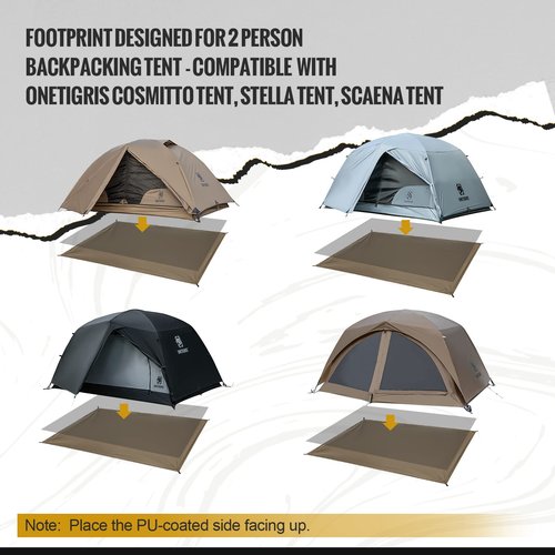 OneTigris Cosmitto Tent and 2 Person Footprint Combo