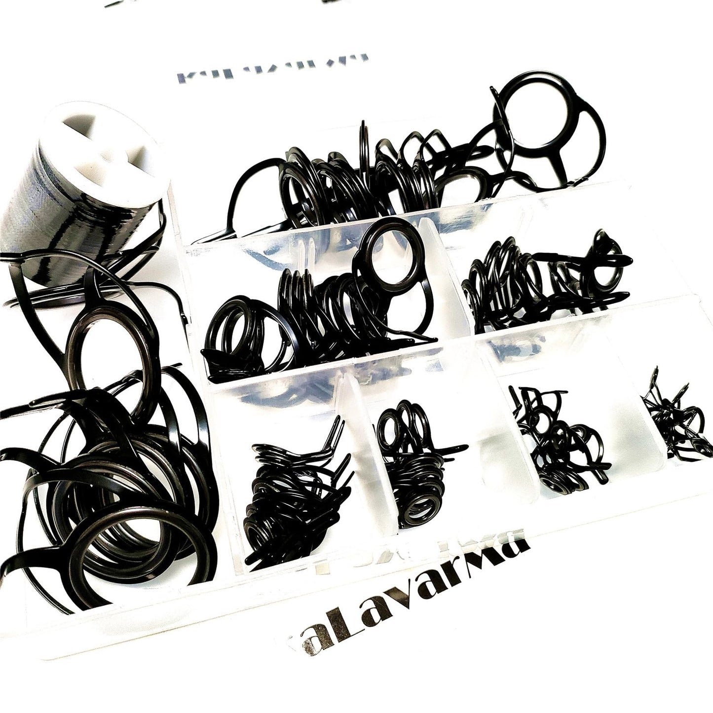 Kalavarma Fishing Rod Guides Repair Kit - Stainless Steel Ceramic Ring Replacement Set