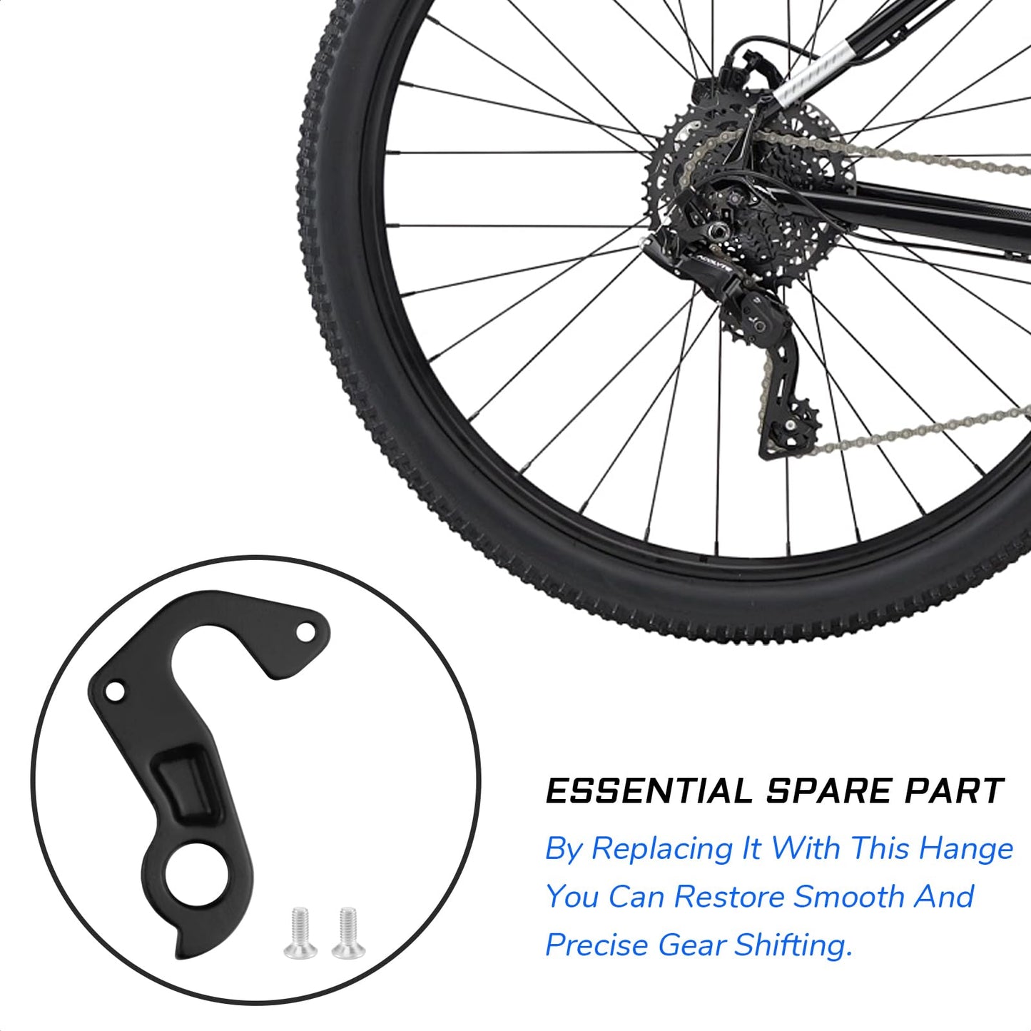 KIEVODE Derailleur Hanger for Cannondale Catalyst, Forray, Rush, Trail SL, 29, 27.5, Kids Trail 24 - Replacement Hanger Part #KP284 for Rear Derailleur - for Mountain Bikes, Road Bicycles, and MTBs
