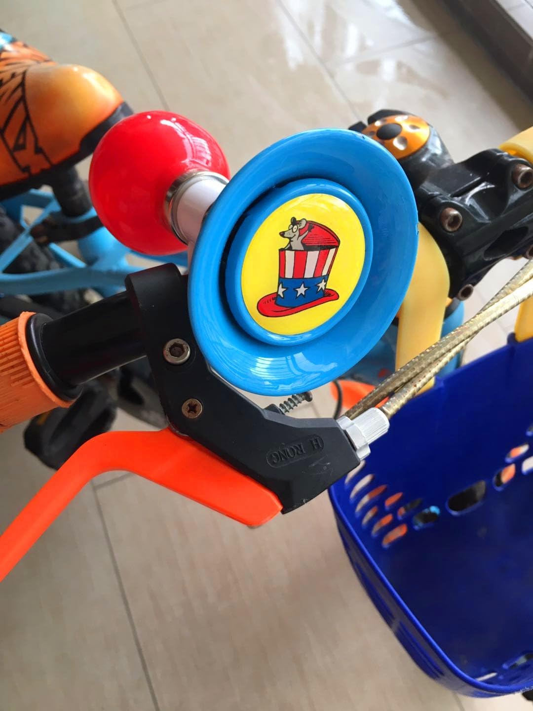 Kids Bike Metal Squeeze Horn Bell Handlebar Ring Horn for Trikes Scooters Balance Bike