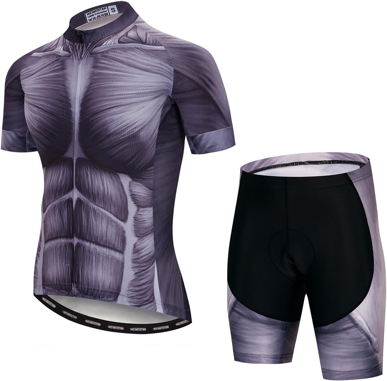 JPOJPO Cycling Jersey Men, Mountain Bike Shirt Tops S-5XL - Breathable and Quick Dry