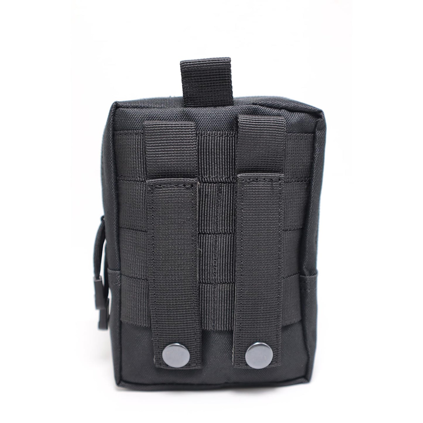 2 Pack Molle Pouches-Vest Pouch Belt Pouch Waist Bag Pack EDC Molle Accessories Bag Small Utility Pouch with Flag Patch Black