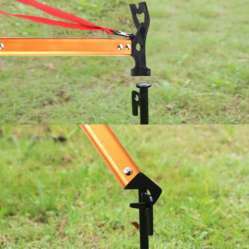 RIY Tent Stakes,8Pcs Heavy Duty 12Inch Steel Tent Stakes with 12 Inch Camping Hammer