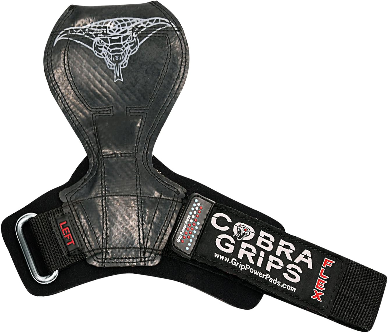2018 Cobra Grips Flex Model Weight Lifting Gloves Heavy Duty Straps Alternative Power Lifting Hooks for Deadlifts with Padded Wrist Wrap Support Bodybuilding