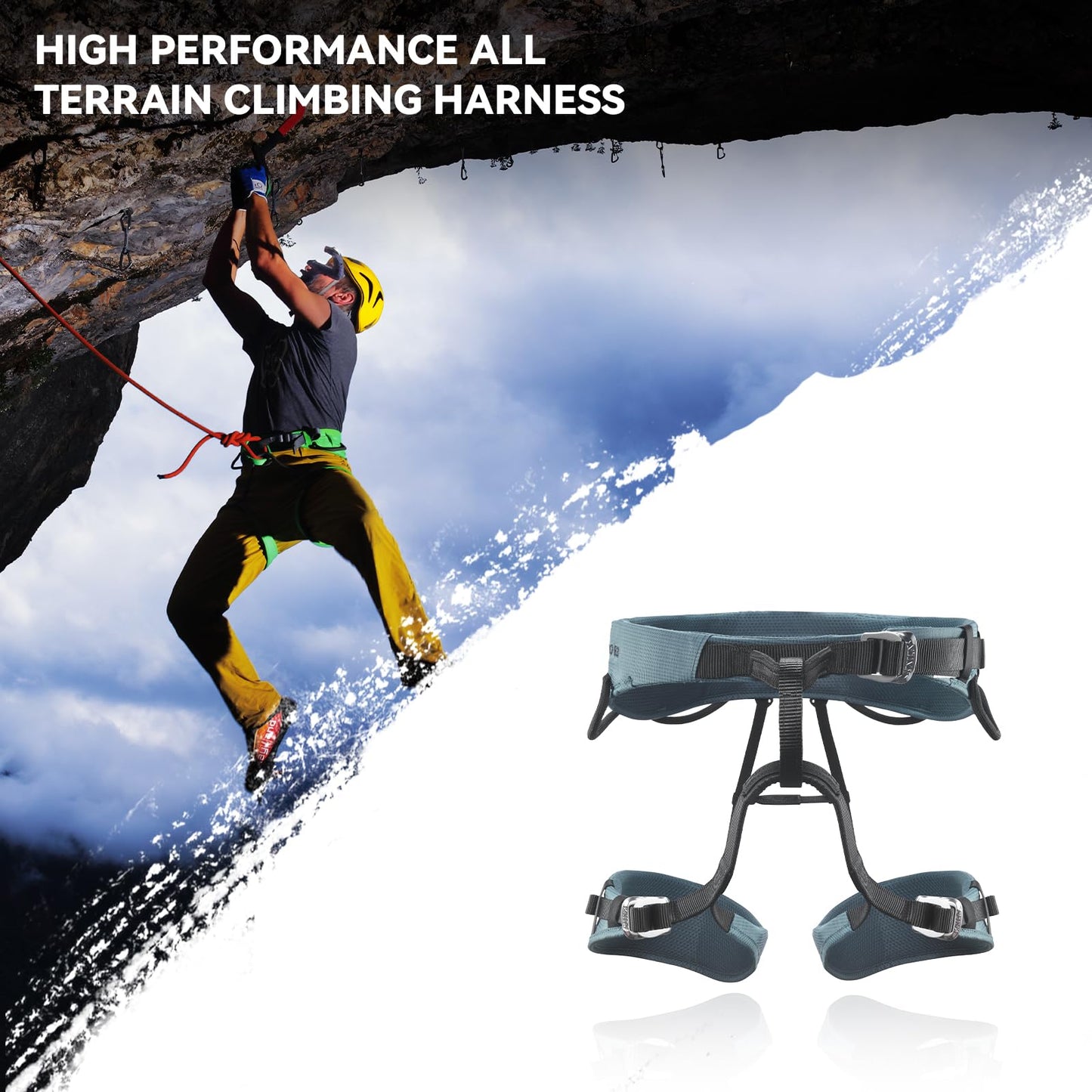 KAILAS B3 Rock Climbing Harness Men Adjustable Roofing Harness Indoor Climbing Rappelling Harness Women Protect Durable