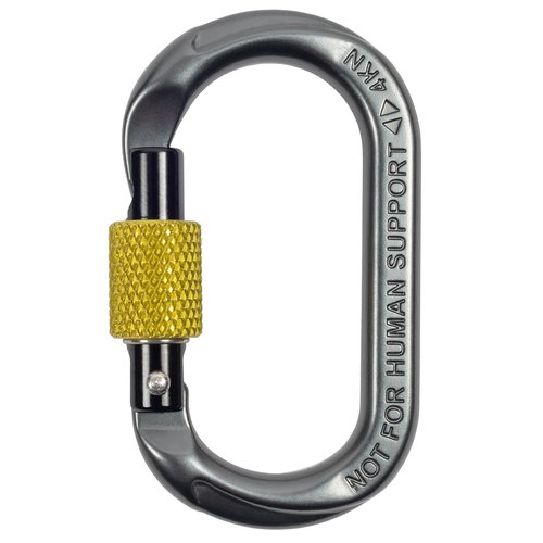 Notch Micro Carabiner Screw Lock Gate - Versatile Tool for Arborists and SRS Climbing, Gate Opening: 0.4”, Height: 2.3”, Tensile Strength: 900 lbs. Weight: 0.49 oz (99379)
