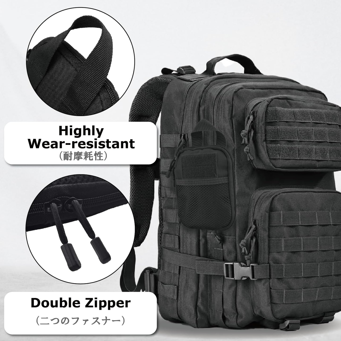 YAPJEB Molle EDC Organizer Pouch - Small Tool Storage Case Nylon Tactical Utility Pouch for Phone, Electronic Accessories, IFAK First Aid Kits - Tactical Accessories Organizer Pocket
