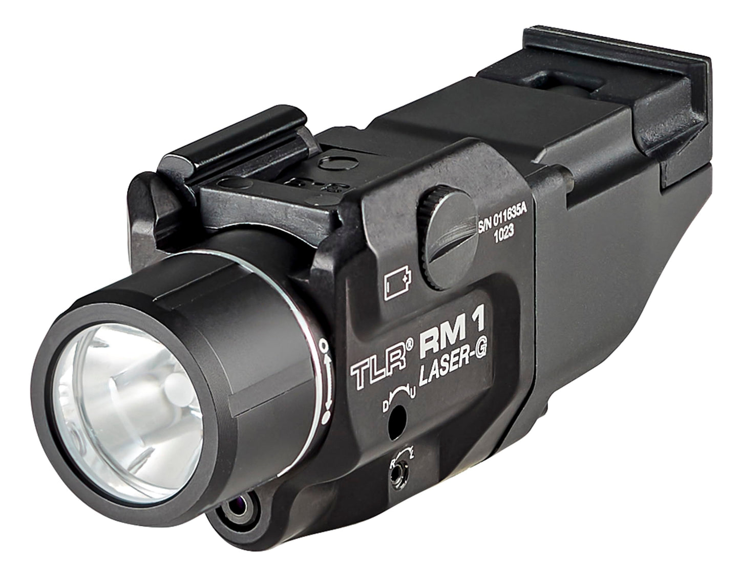 Streamlight 69444 TLR RM 1 G 500-Lumen Rail-Mounted Tactical Weapon Light with Integrated Green Aiming Laser, and Key Kit, Black