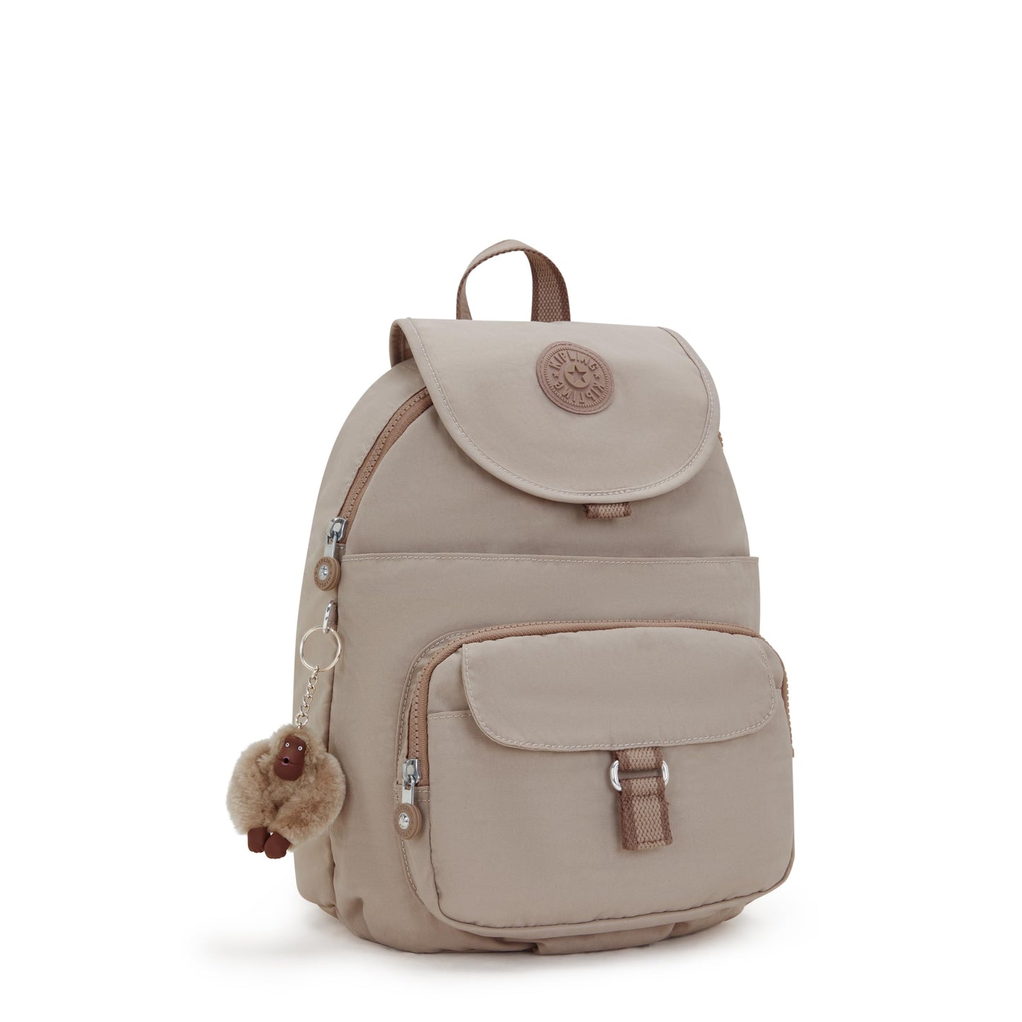 Kipling Women's Queenie Backpack, Adjustable Backpack Straps, Monkey Keychain, Key Clasp, Top Carry Handle