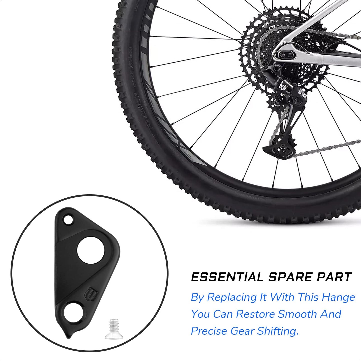 KIEVODE Derailleur Hanger for Specialized, Amazinger and More - Replacement Hanger Part #S162600002, #S172600003 for Rear Derailleur - for Mountain Bikes, Road Bicycles, and MTBs