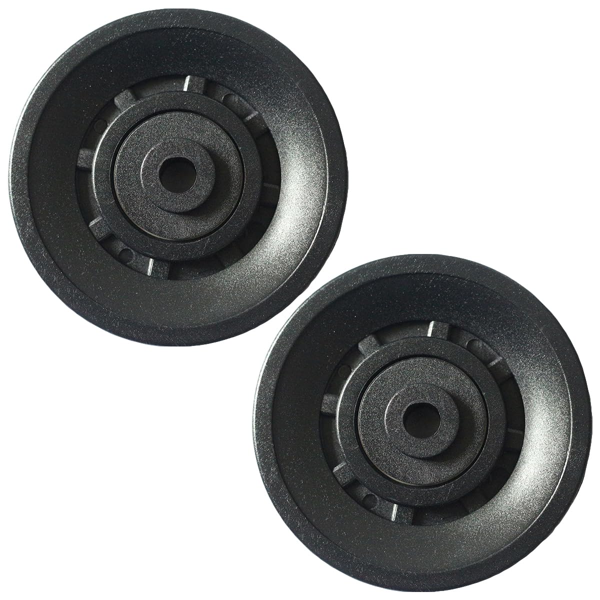 SquEqu 2 Pack Cable Pulley System Bearing Replacement Universal 70mm Wheel Roller for Fitness LAT and Lift Pull Down Cable Machine Attachments Exercise Gym Equipment Pulldown Biceps Curl Workout