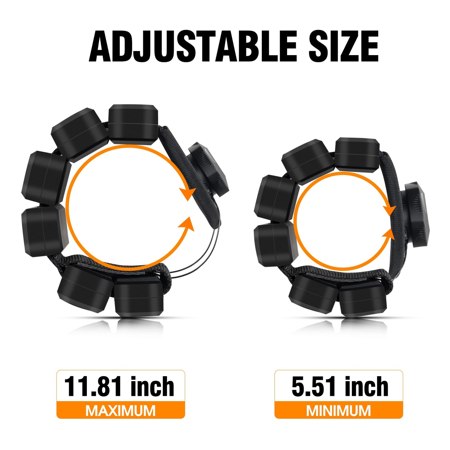 Ahape Wrist Weights - set of 2(1lb each), Adjustable Wrist Weights for Men and Women, Increase Training Intensity for Yoga, Pilates, Aerobics, Gym, Swimming, Hiking, Housework, Jogging, etc. (Black)