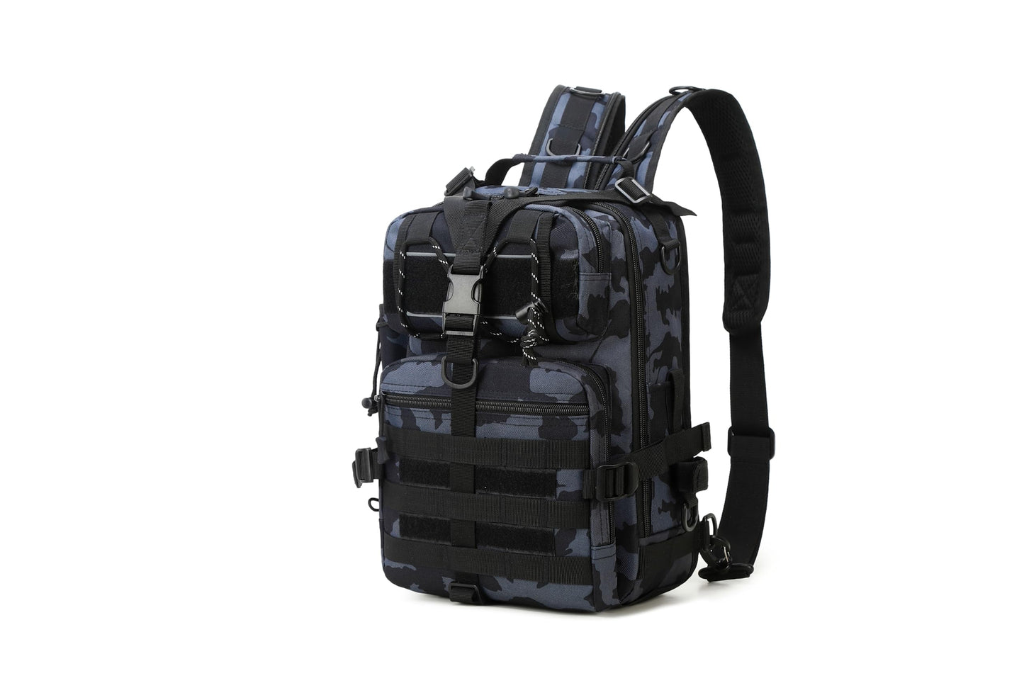 Hiydosam backpack (Dark Blue Camo, 13.78 Inches)