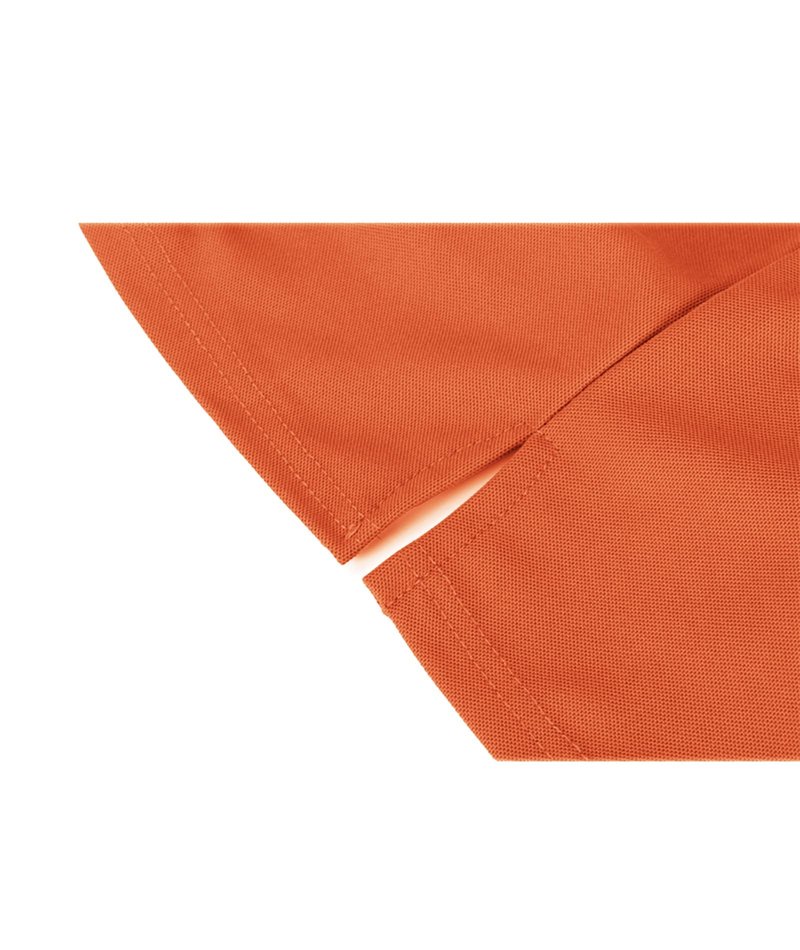 ZITY Mens Polo Shirt Short Sleeve Sports Tactical T-Shirt Athletic Golf Polos Daily Casual Stylish Collared Shirts for Men Orange Medium