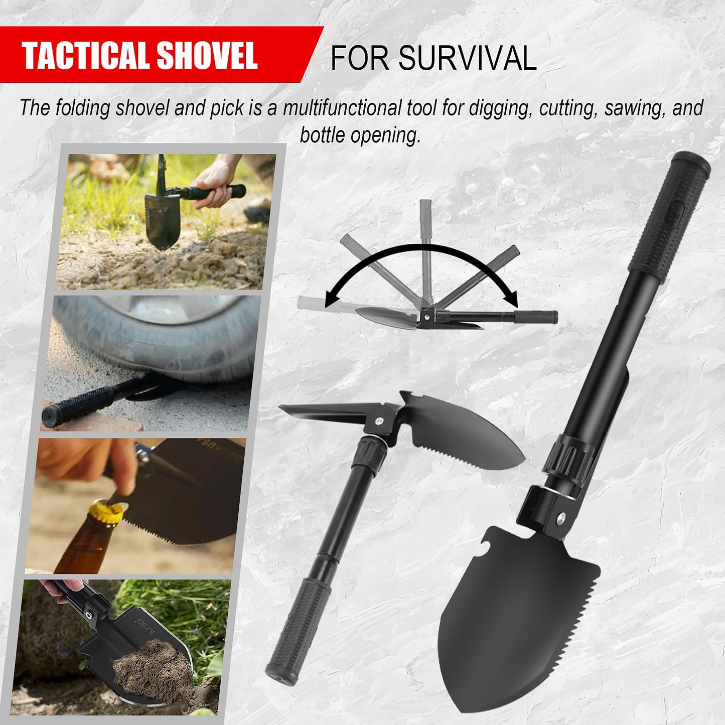 146Pcs Survival First Aid Kit, Car Emergency Trauma Kit with Military Grade Survival Tools, Medical Supplies & Fishing Gear, for Camping, Travel, Earthquake, Gifts for Men & Women Outdoor Adventures