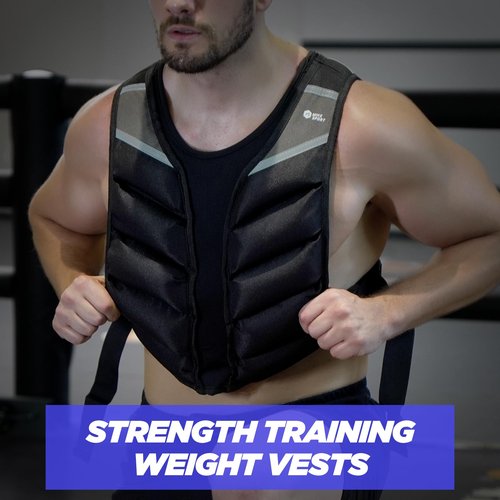 Weighted Vest,10lb/15lb/20lb Weight Vest with Reflective Stripe,Body Weight Vests for Men,Women Gym Home,Workout,Strength Training,Fitness,Running,Training (15LB)