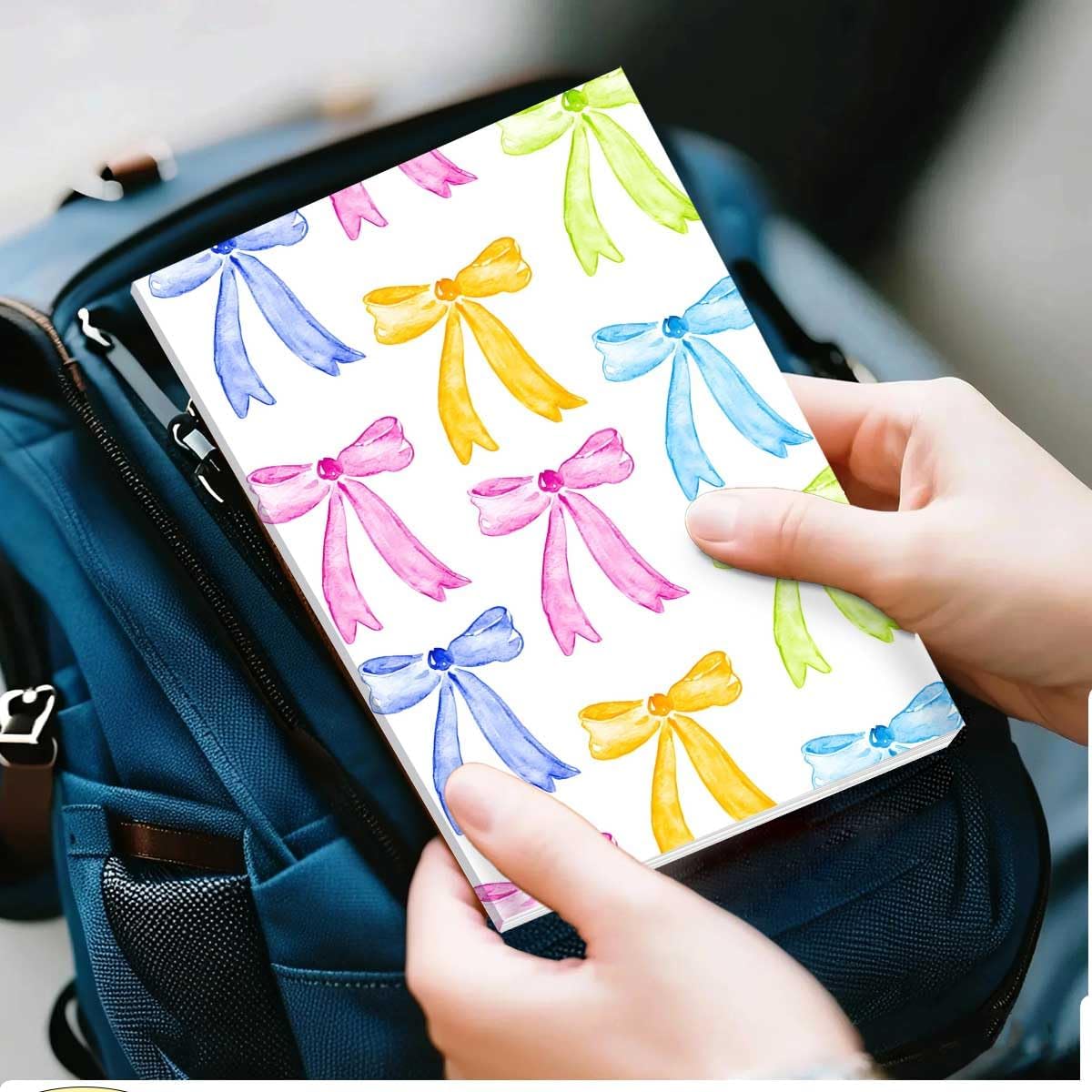 Pink Bow Notebook Journal, A5 Journal Notebook for Office Note Taking, 8.3 x 5.8 inch Writing Diary Subject Notebooks Planner, Travel Journaling-11