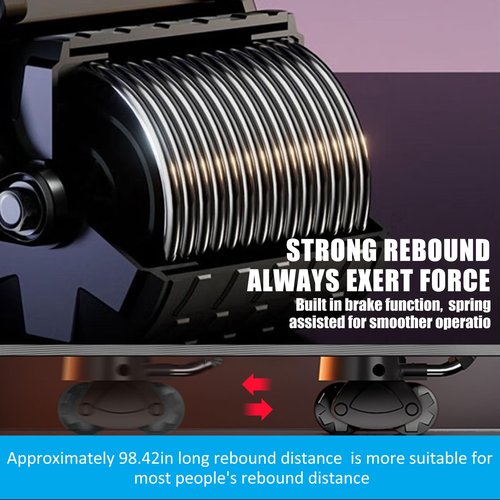 Uota Elbow Support Automatic Rebound Abdominal Wheel,Ab Roller for Abdominal Exercise Machine,Abs Workout Equipment,Dolly Core Strengthening Trainer Fitness Belly Training (Black)