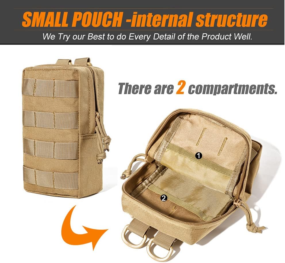 Upgraded Tactical Water Bottle Holder | Molle Pouch for Travel & Hydration