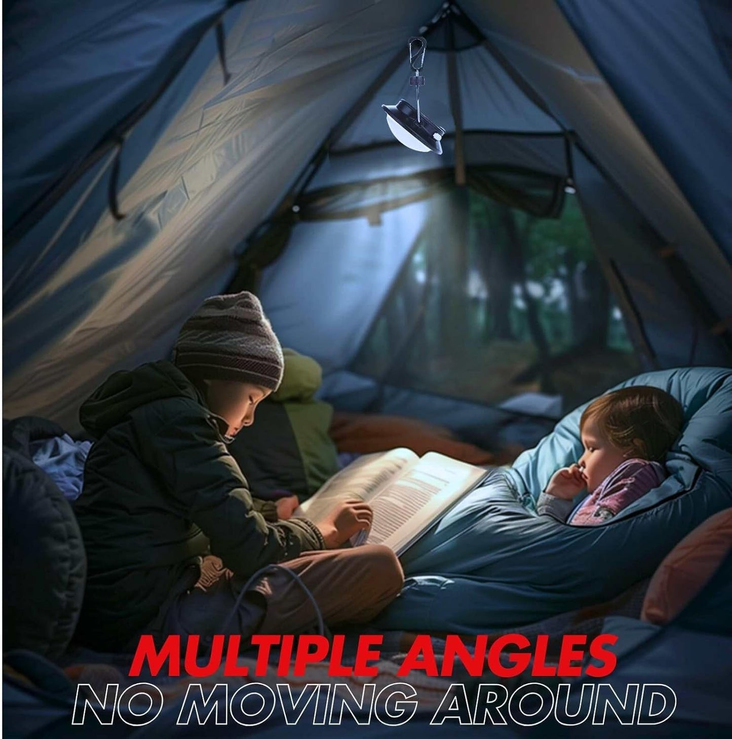 3000LM Rechargeable UFO Camping Lantern - Portable, Waterproof Tent Light with 200h Runtime for Emergencies & Outdoor Use