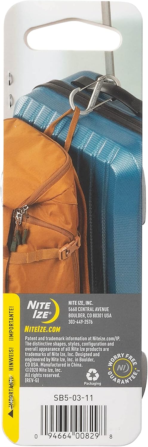 Nite IZE S-Biner Size 5 Durable Carabiner