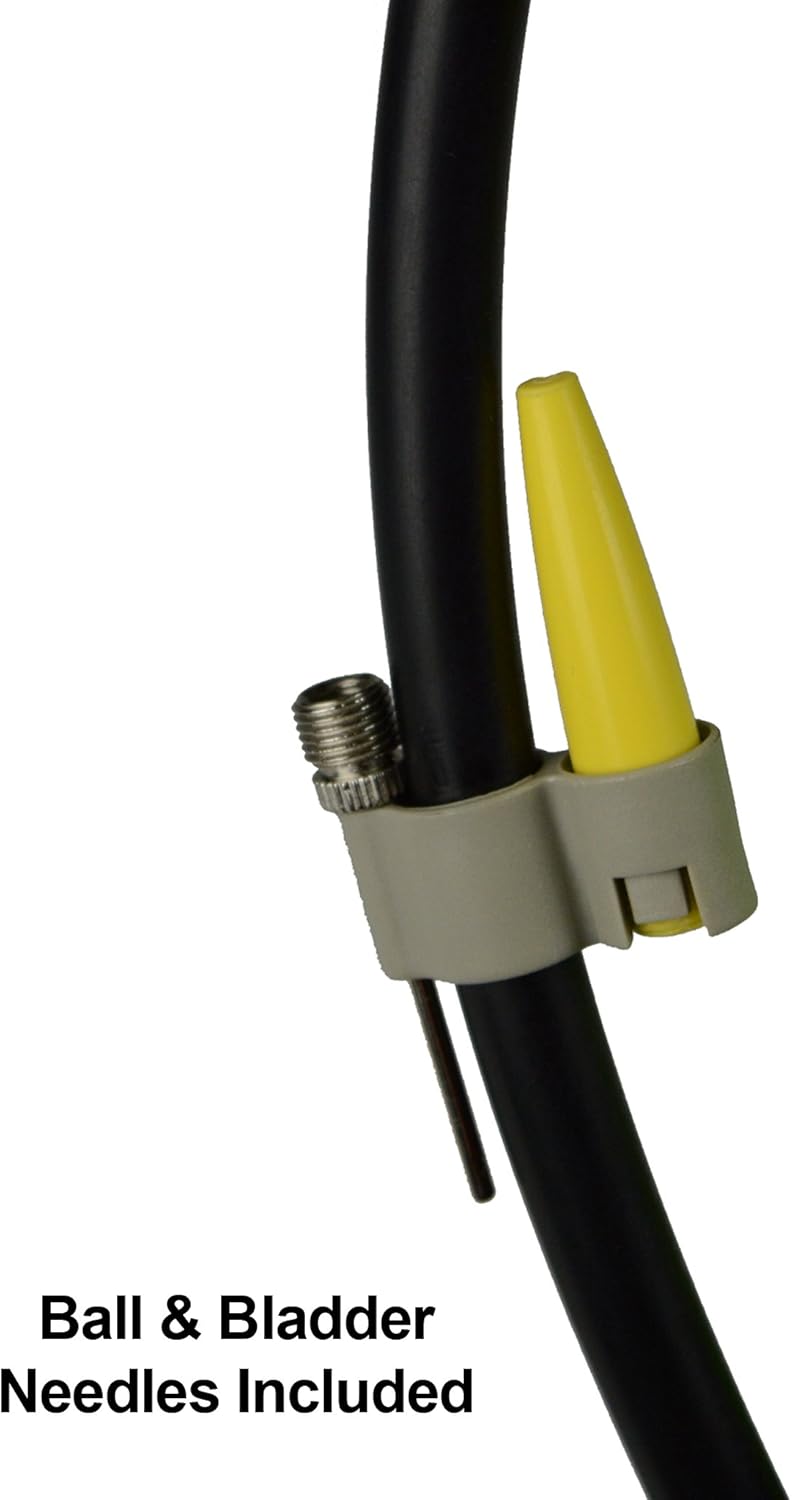 X-1000 Bike Pump – Unique AerTight Pump Head for Easiest use with Both Presta and Schrader Bicycle Pump Valves – Pressure Gauge – 160 PSI