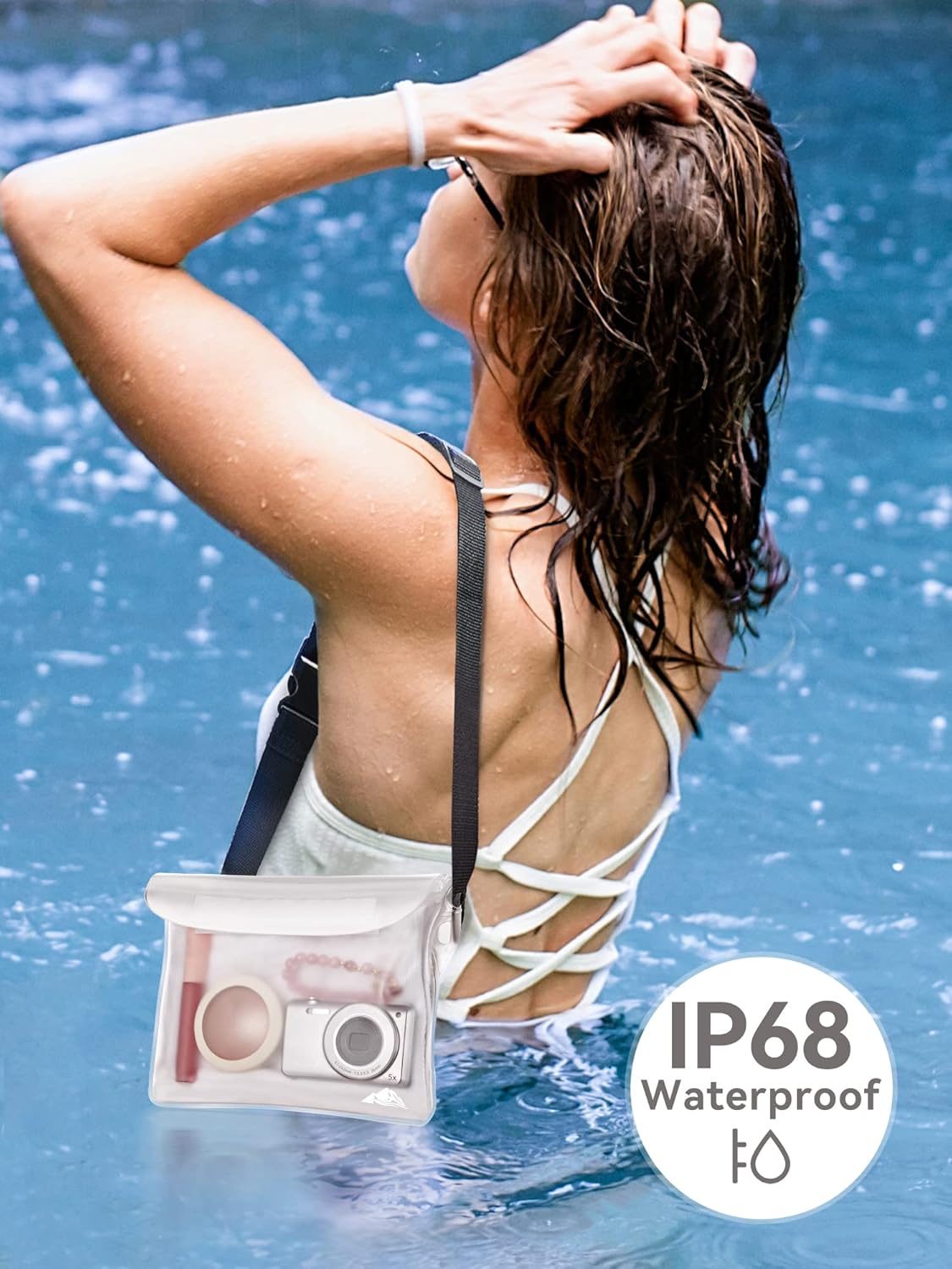 HEETA Waterproof Fanny Pack | Adjustable Waist Strap for Swimming & Beach