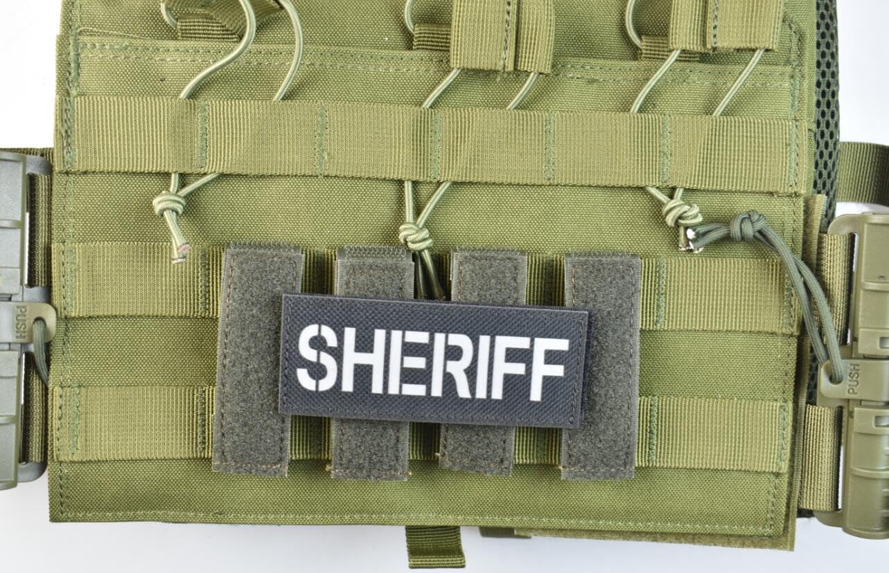 JFFCESTORE Hook&Loop Adapter Strips Tactical Morale Patches Panel Molle Strips Attachment for Tactical ID Patches Badges and Insignia Patches (Green)