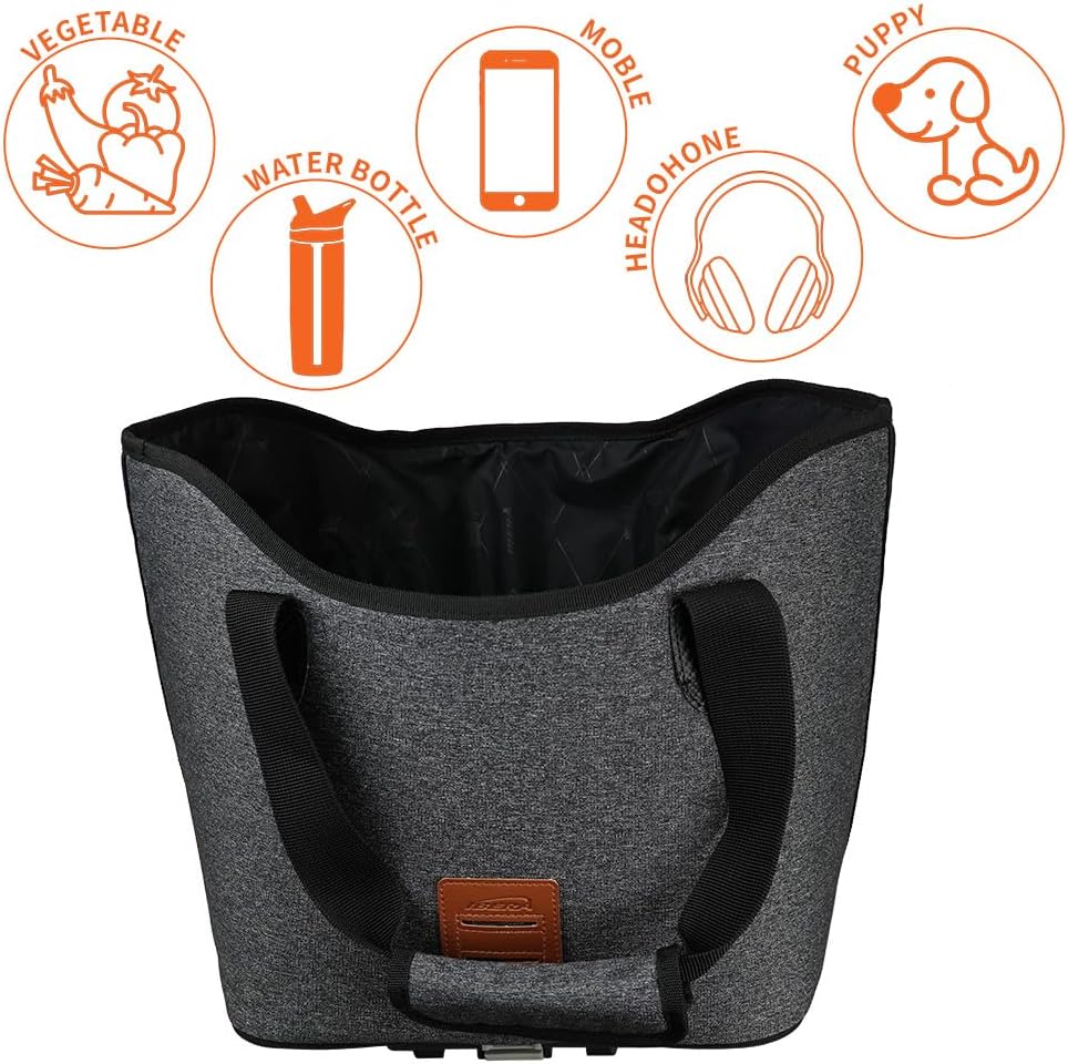 Ibera 2 in 1 PakRak Commuter Bicycle Trunk Bag with Expandable Panniers, Clip On Quick Release Design and Detachable Shoulder Strap
