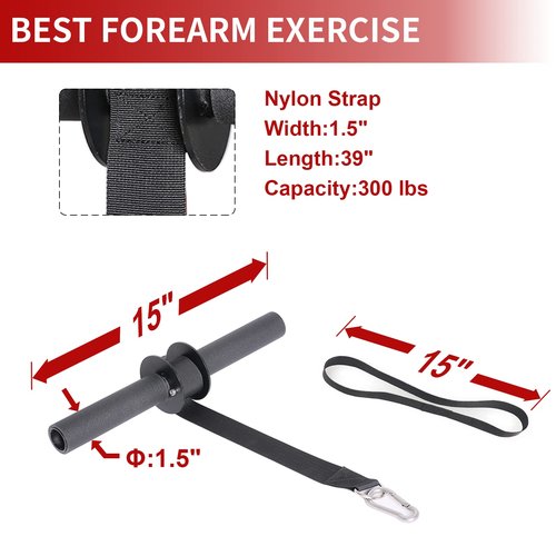 SYL Fitness Wrist and Forearm Blaster, Wrist Roller & Forearm Strengthener for Training, Fitness Forearm Workout Equipment, Grip Strength Trainer for Gym and Home